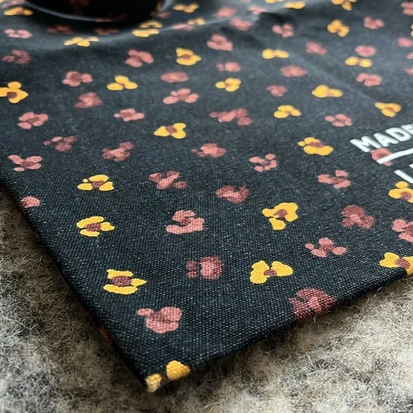 Madewell Insider Women’s Floral Black Canvas Reusable Tote—Special Edition - Picture 4 of 7